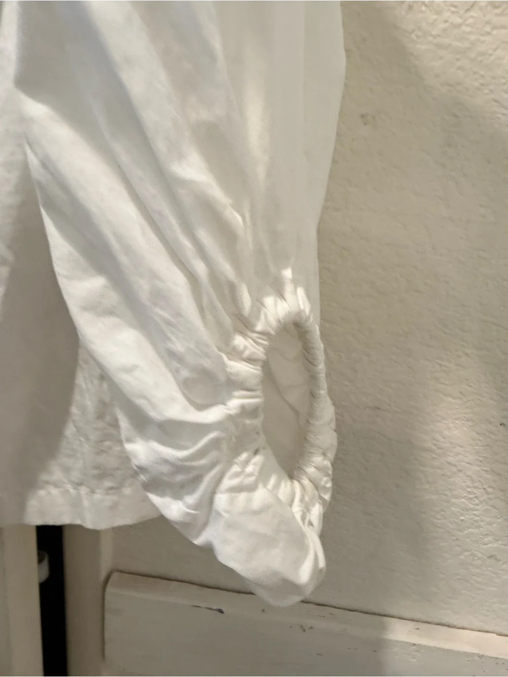 Banana Republic off Shoulder Ruffle Cotton Top - White XS